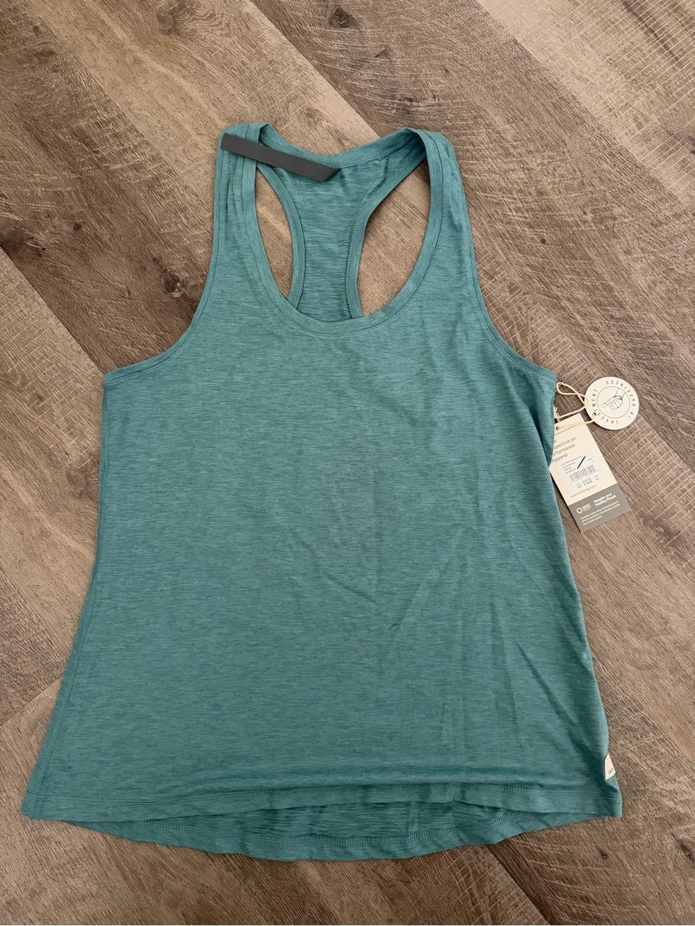 NWT VUORI Lux Performance Tank Top in Luna Heather Blue Size L Large